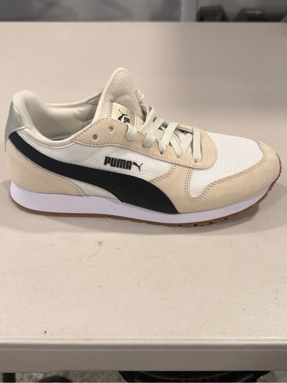 Puma Women’s ST Miler White Black Vapor Gray Shoes Size 8.5 M US